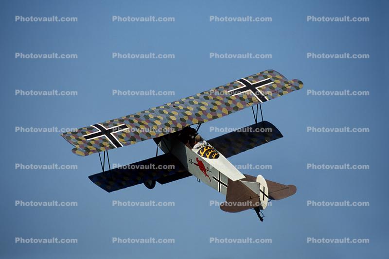 Fokker DVII D7, D.VII, World War I fighter 
