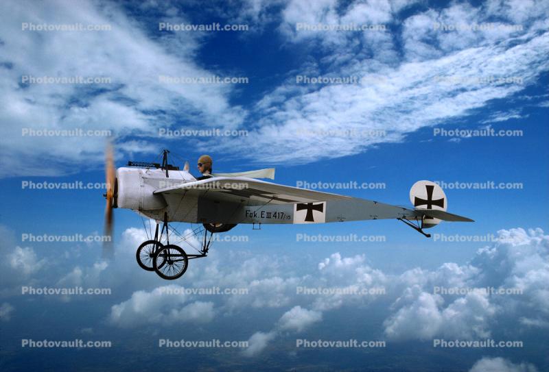Fokker E.III, milestone of flight, Eindecker