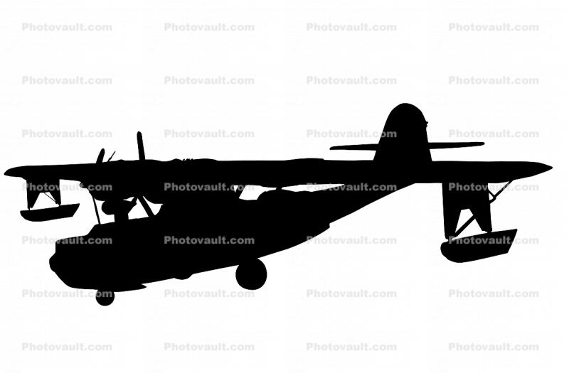 Consolidated, PBY-5 Catalina silhouette, logo, shape