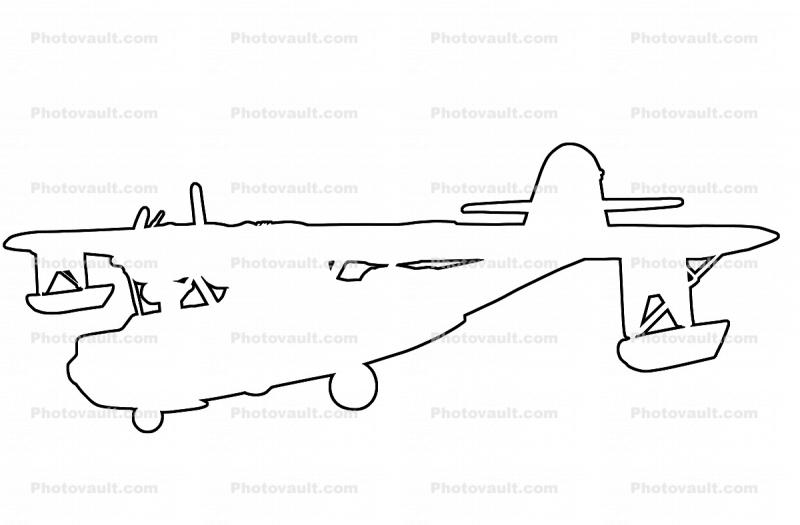 Consolidated, PBY-5 Catalina Outline