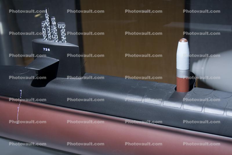 Nuclear Submarine launching missile