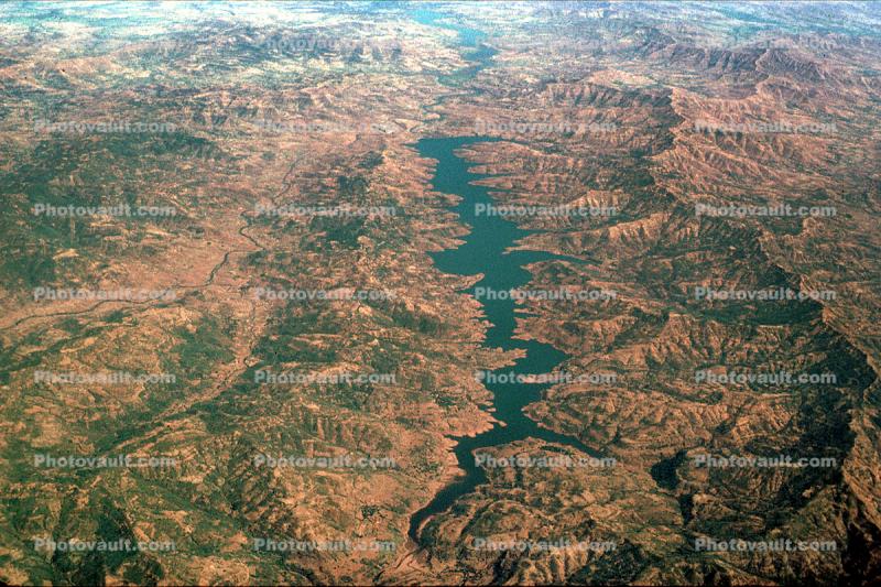 Reservoir, Fractal Patterns, lake, water