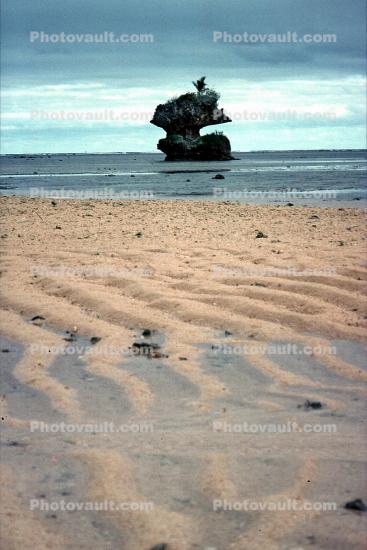 Sand, Beach, Unique Rock Formation