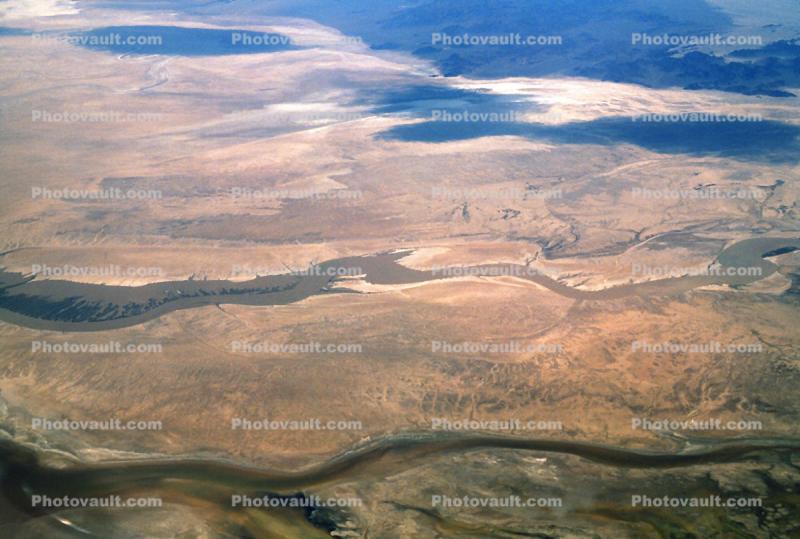 Colorado River Delta, empties into the Gulf of California