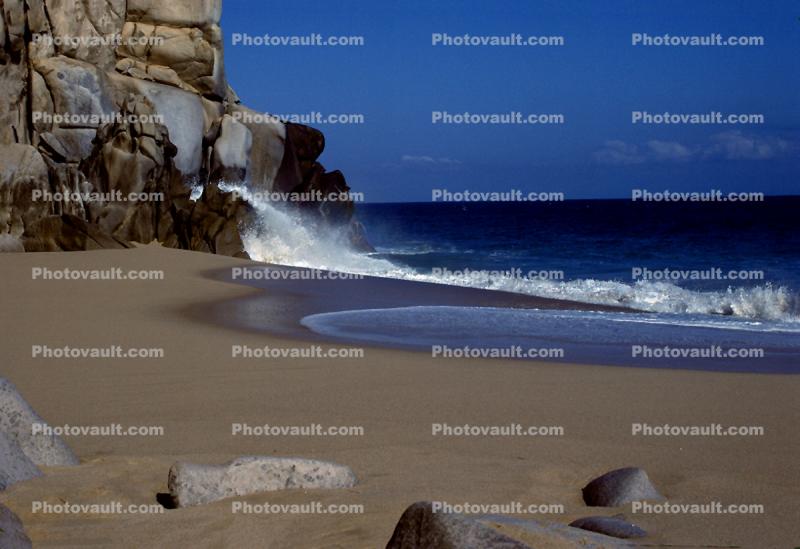 Rocks, Beach, Sand, waves, Pacific Ocean