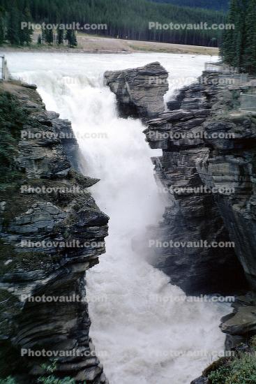 Athabasca Falls, Stream, Rocks, Waterfall