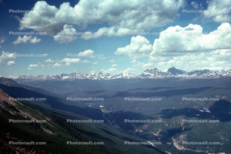Mountain Range, clouds, river, forest