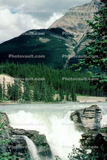 whitewater, waterfall, rapids, turbulent, Athabasca