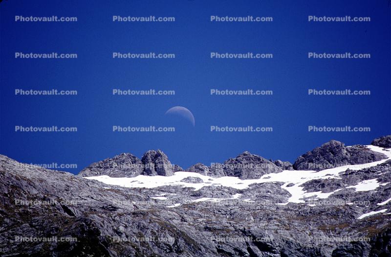 Half Moon over Granite Mountains