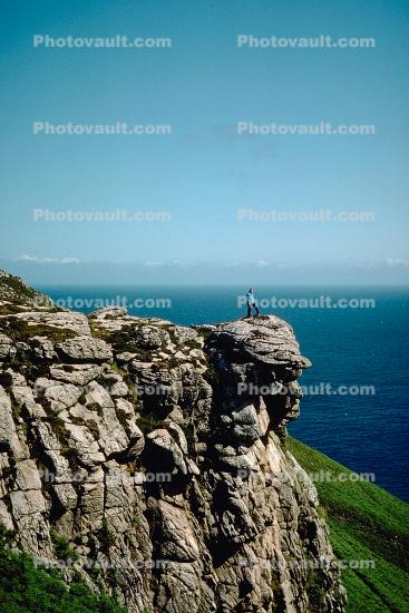Knights Templer Rock, Lundy, England, 1950s