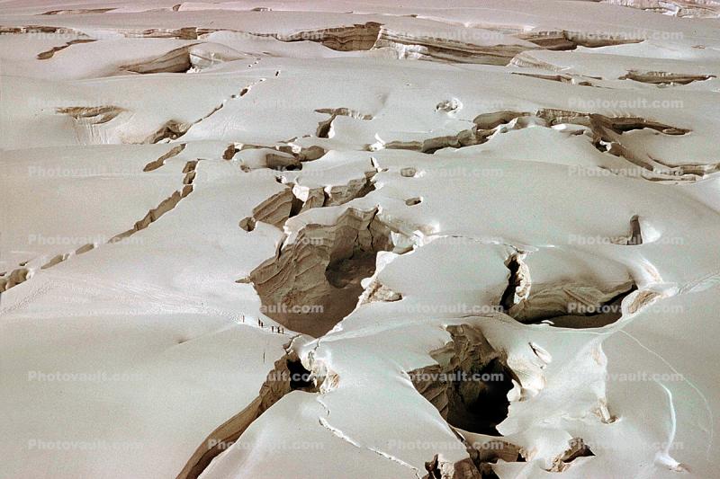 Glacier, Ice, Alps, Chamonix, 1950s