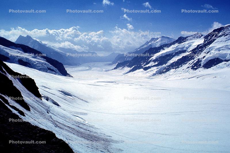 U-shaped Valley, Glacier, Snow, Ice, Mountain