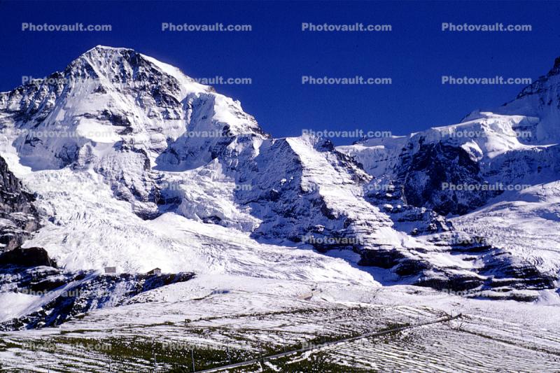 Glacier, Mountains, Snow, Granite Peaks, Jungfrau from Kleine Scheidegg, Jungfraujoch 