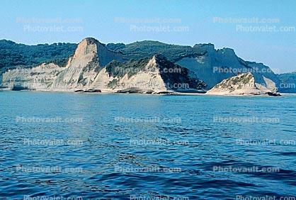 Corfu Island, Cliffs, Water, Mediterranean Sea