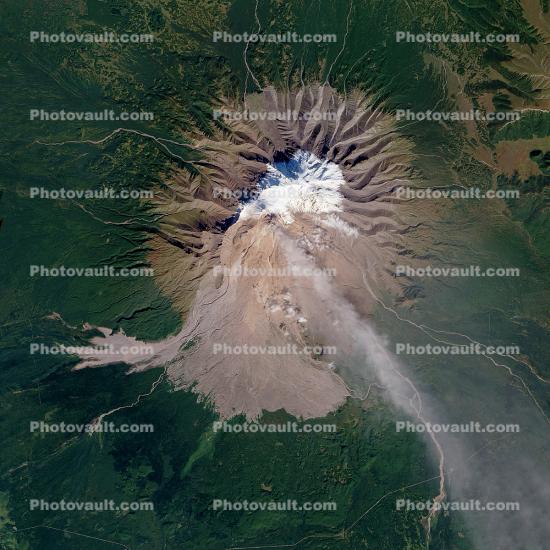 Ash Plume, Shiveluch Volcano, Kamchatka Peninsula, Russia
