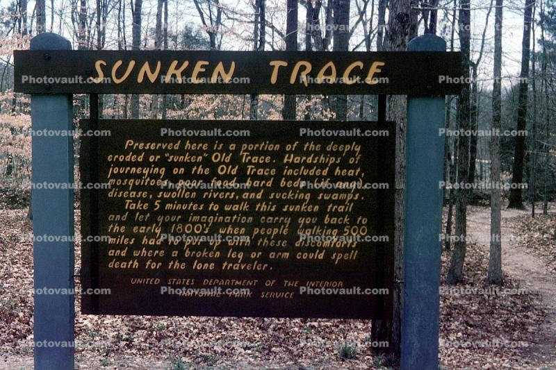 Sunken Trace, Old Trace, Natchez Trace Parkway