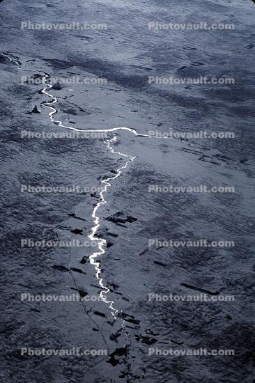 River, snow, fractal shapes