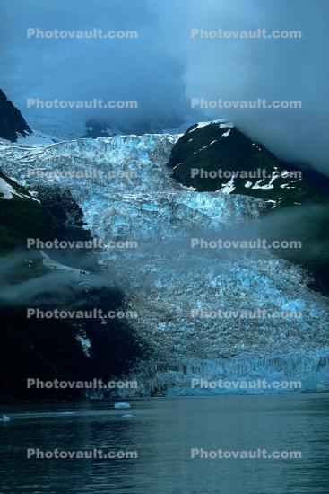 Glacier, Cold Water, mountains