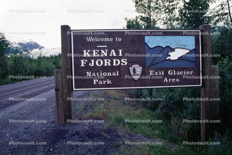 Kenai Fjords National Park, Exit Glacier Area Sign