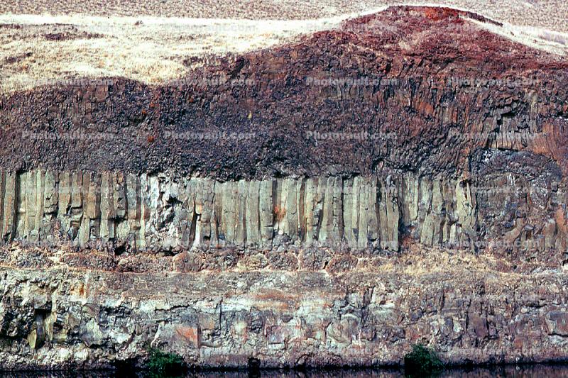 Stratified Cliff along Snake River, Canyon