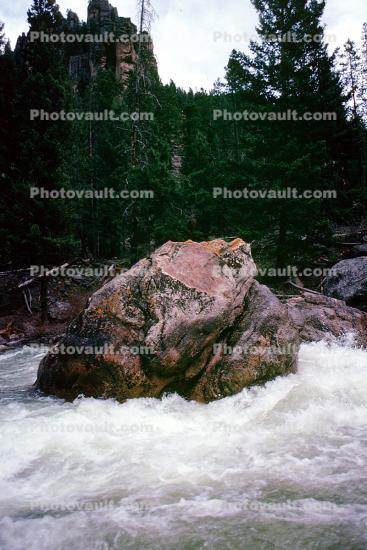 Gallatin River, Madison Range, Rocks, Whitewater