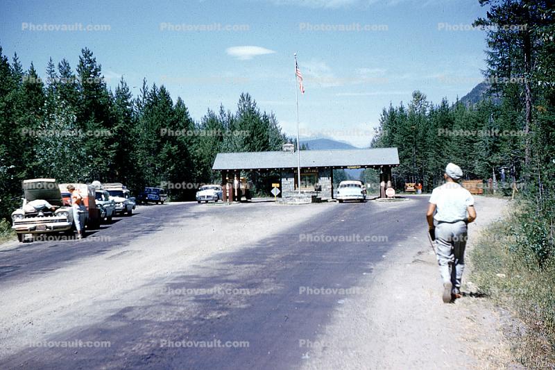 Entrance Gate, Glacier National Park, 1960, 1960s