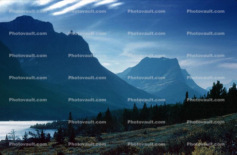 Glacier National Park, Saint Mary Lake, Mountains, water