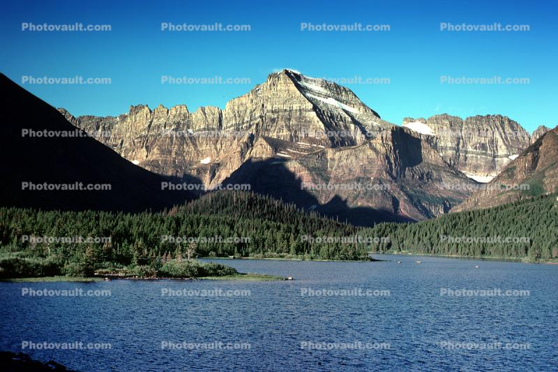 Mountain, Lake, Glacier National Park, water