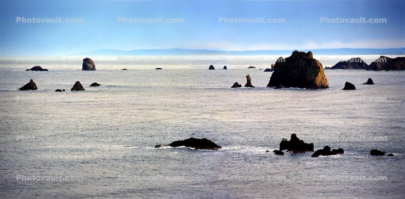 Panorama, Cape Blanco, Shore, Seashore, Rocks, Pacific Ocean, Seascape