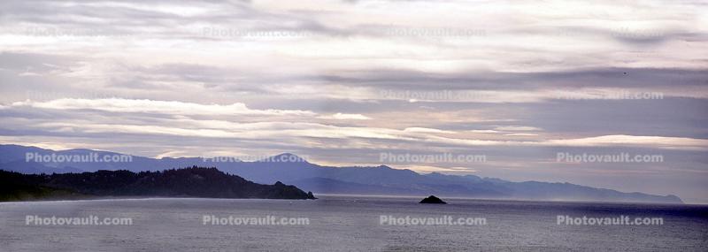 Panorama, Cape Blanco, Shore, Seashore, Rocks, Pacific Ocean