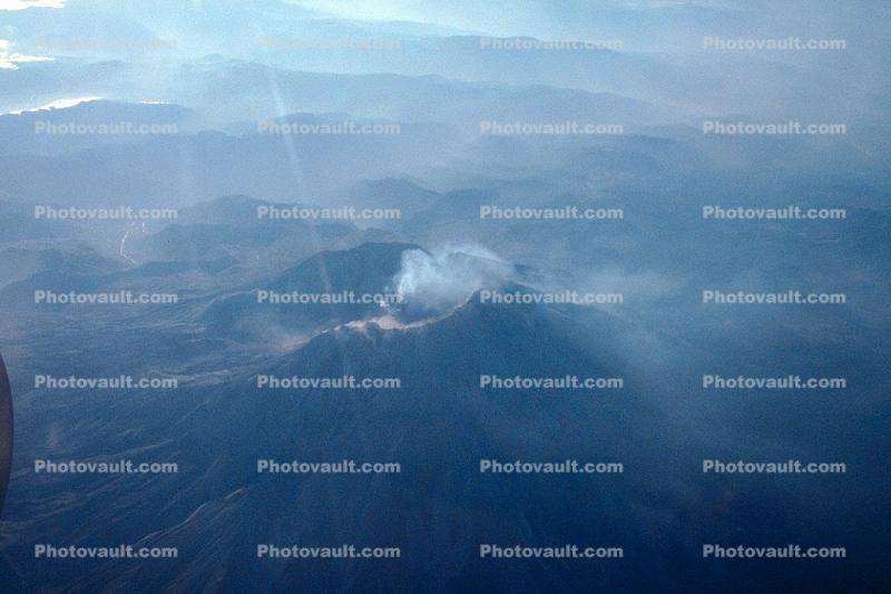 volcano, venting gasses