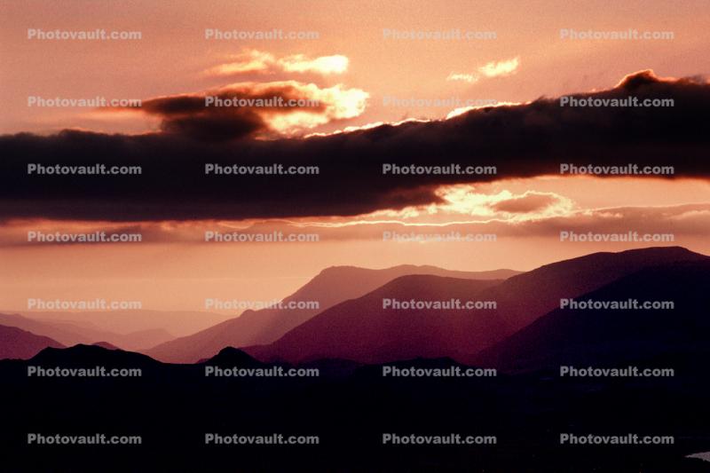Sunset Clouds, mountains