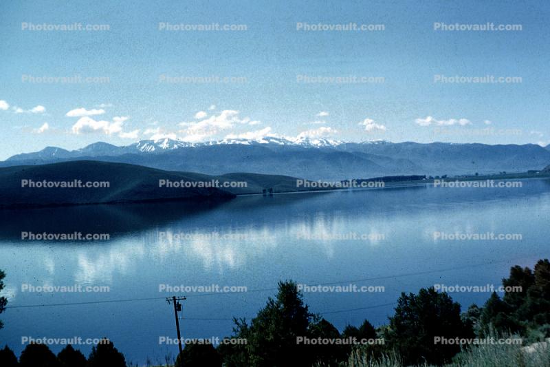Reflection, lake, mountain range, water