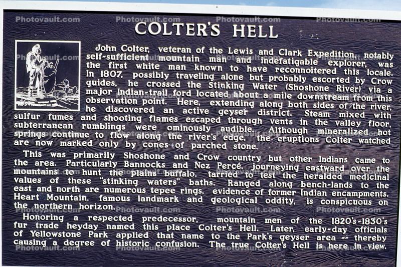 Colter's Hell Sign, Signage