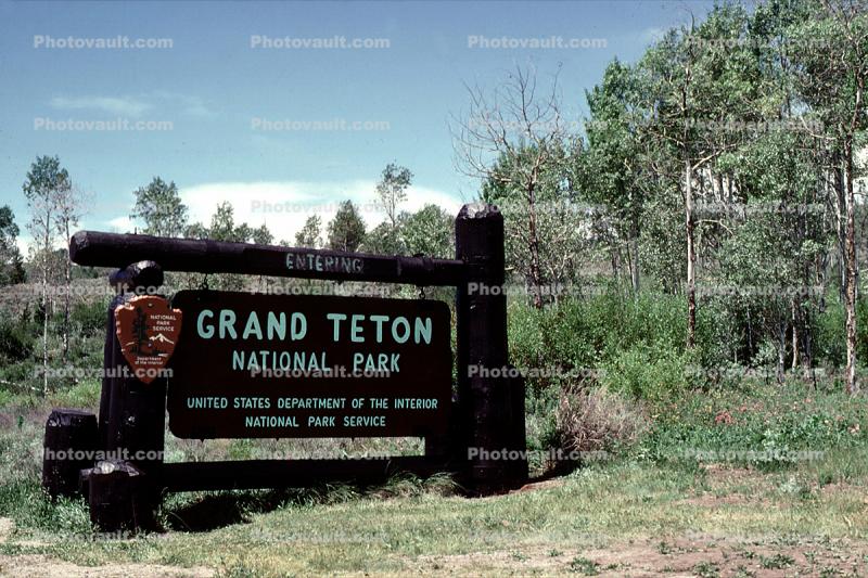 Grand Teton National Park Sign