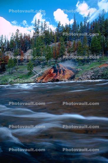 River, woodlands, thermal feature, After the Fire