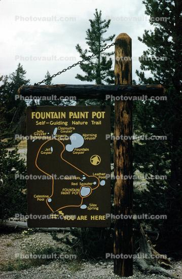 Fountain Paint Pot Sign, signage
