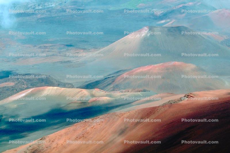 Haleakala Crater, mounds, hills