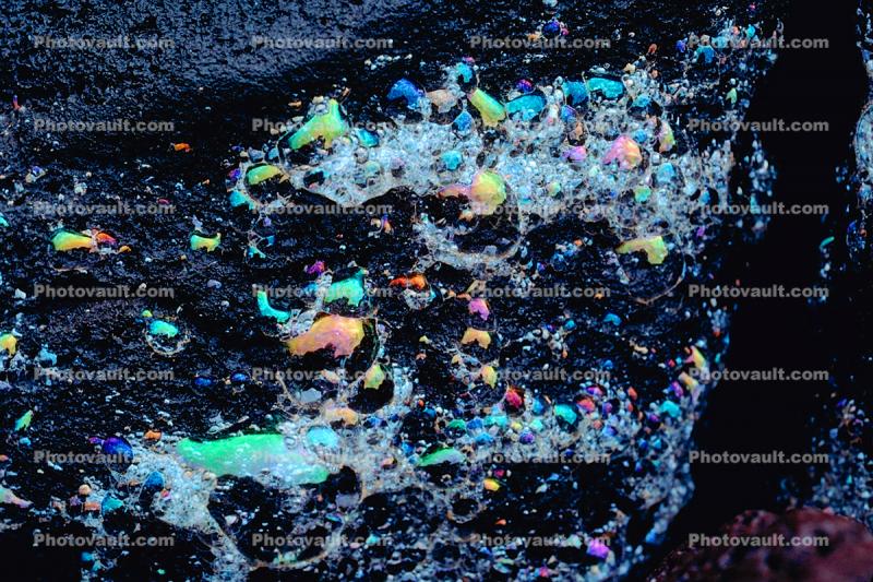 Chromatic Ablation, from the oceans foam, spectrum of bubbles, Wet, Liquid, Water