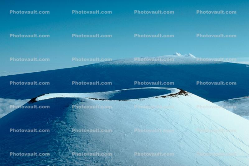 Cone, Ice and Snow at the top of Mauna Kea