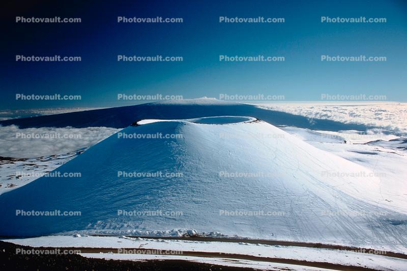 Ice and Snow at the top of Mauna Kea