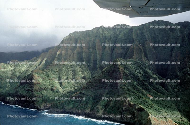 Na Pali Coast, shoreline, mountains, Kauai