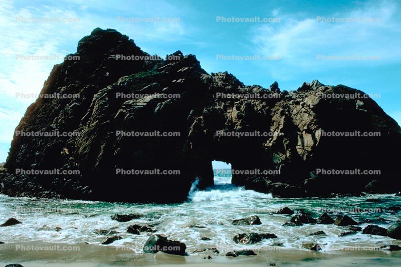 Arch, beach, rock, Pfeiffer Beach