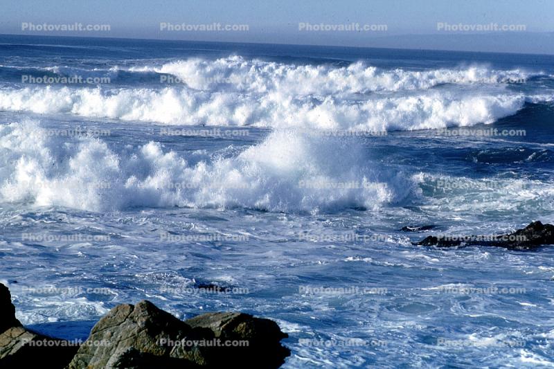 Pacific Ocean, Waves, Whitewater, Big Sur
