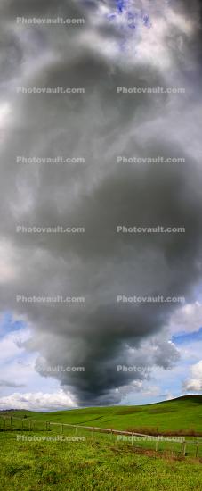 Cumulus Clouds, Panorama, bookmark