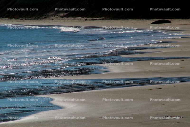 Water, ocean, beach, wet sand, texture, coast, coastal, shore, shoreline, Drakes Bay