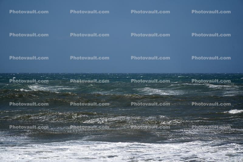 Stormy Ocean, windy, whitecaps, Bean Hollow State Beach