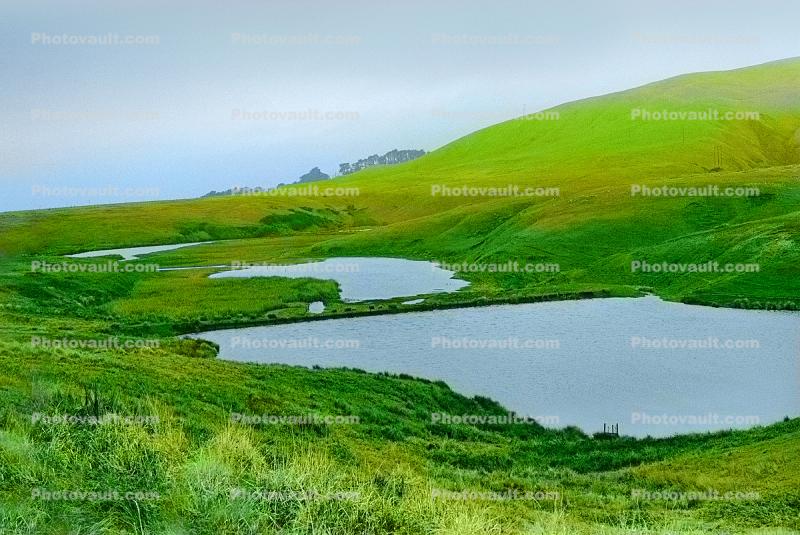 Pond, hills, lake, water, Wet, Liquid, Point Reyes National Seashore, reservoir