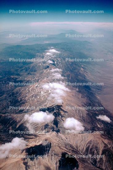 Sierra-Nevada Mountains, Range, Cumulus Clouds
