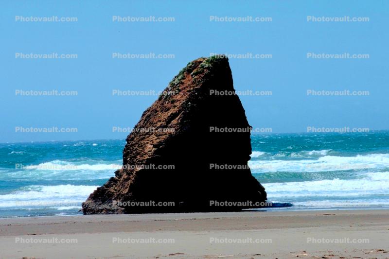 pacific ocean, coastline, coast, waves, rocks, beach, sand, Mendocino County